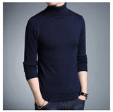 Herren-Rollkragenpullover - KORELIN in Marineblau