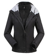 Emma | Damen Outdoor Wasserdichte Windbreaker Jacke in Schwarz