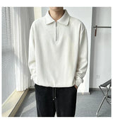 Hubert - Britischer Eleganz-Pullover für Herren in Weiß