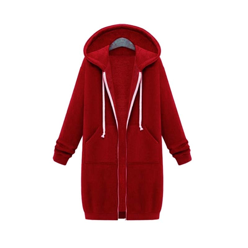 Keyla - Langer Pullover mit Kapuze