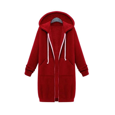 Keyla - Langer Pullover mit Kapuze