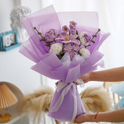 Häkelblumenstrauß Dekor