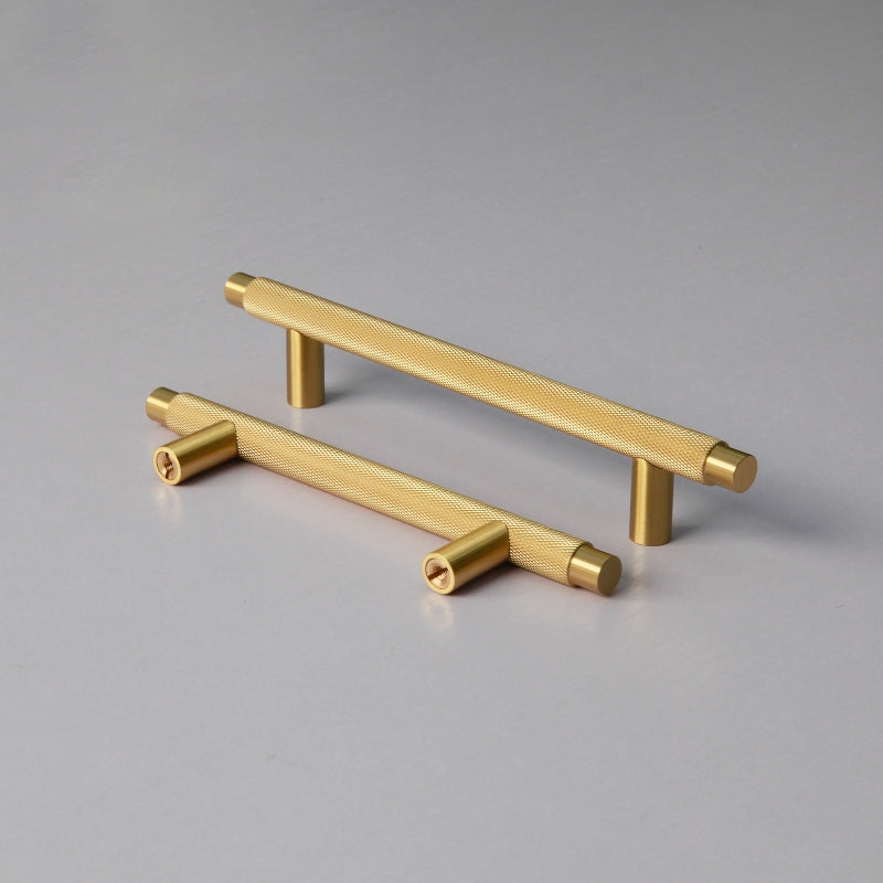 Harrison Vintage Messing Rillen-Möbelgriffe