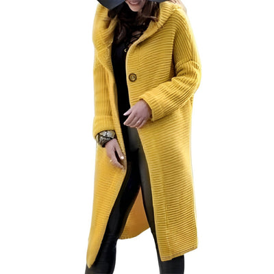 Janette - Oversize Strickjacke mit Kapuze