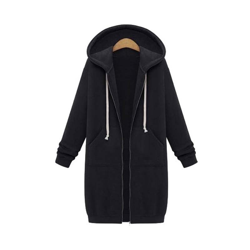Keyla - Langer Pullover mit Kapuze