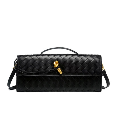 Luxury Vegan Leather Clutch – Handwoven, Elegant & Sustainable
