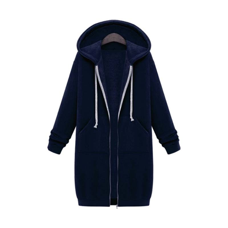 Keyla - Langer Pullover mit Kapuze