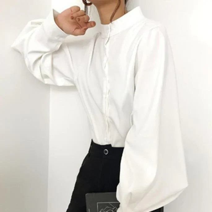 Franziska | Komfortable Elegante Puffärmel Bluse