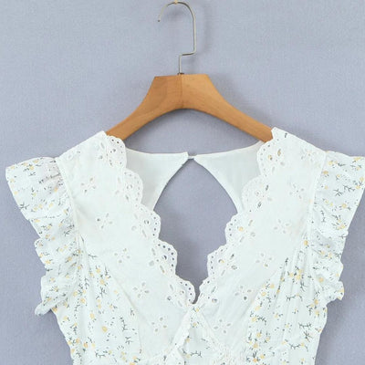 Heidi | Lochstickerei Minikleid