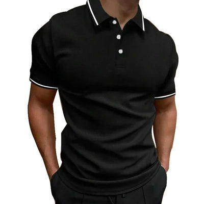 Herren Casual Komfortabel Revers Polo Shirt