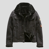 Herren-Bikerjacke Im Klassischen Stil - Mio in Schwarz