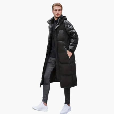 Herren Steppjacke Winter mit vollem Reißverschluss