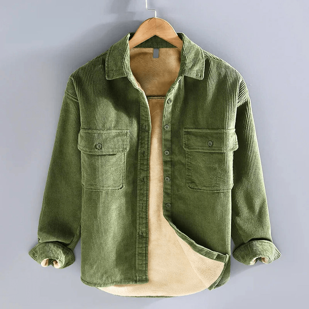 Herren Overshirt Corduroy Trendy und Bequem