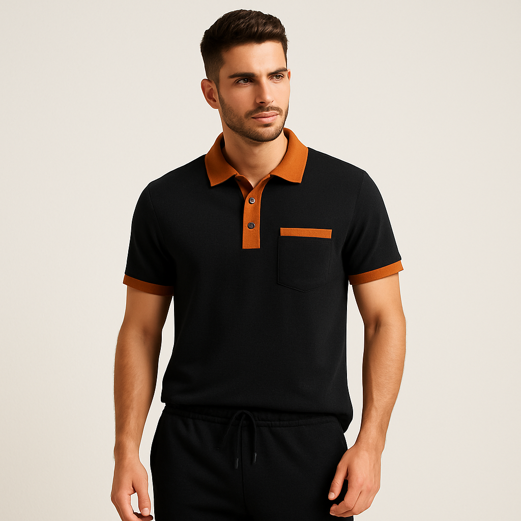 Matthias | Baumwolle Poloshirt-Set für Herren