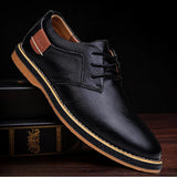 Herrenschuh Mit Flachem Absatz - Devin in Schwarz
