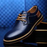 Herrenschuh Mit Flachem Absatz - Devin in Blau