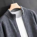 Herrenstrickjacke In Regular Fit - Tyler in Grau