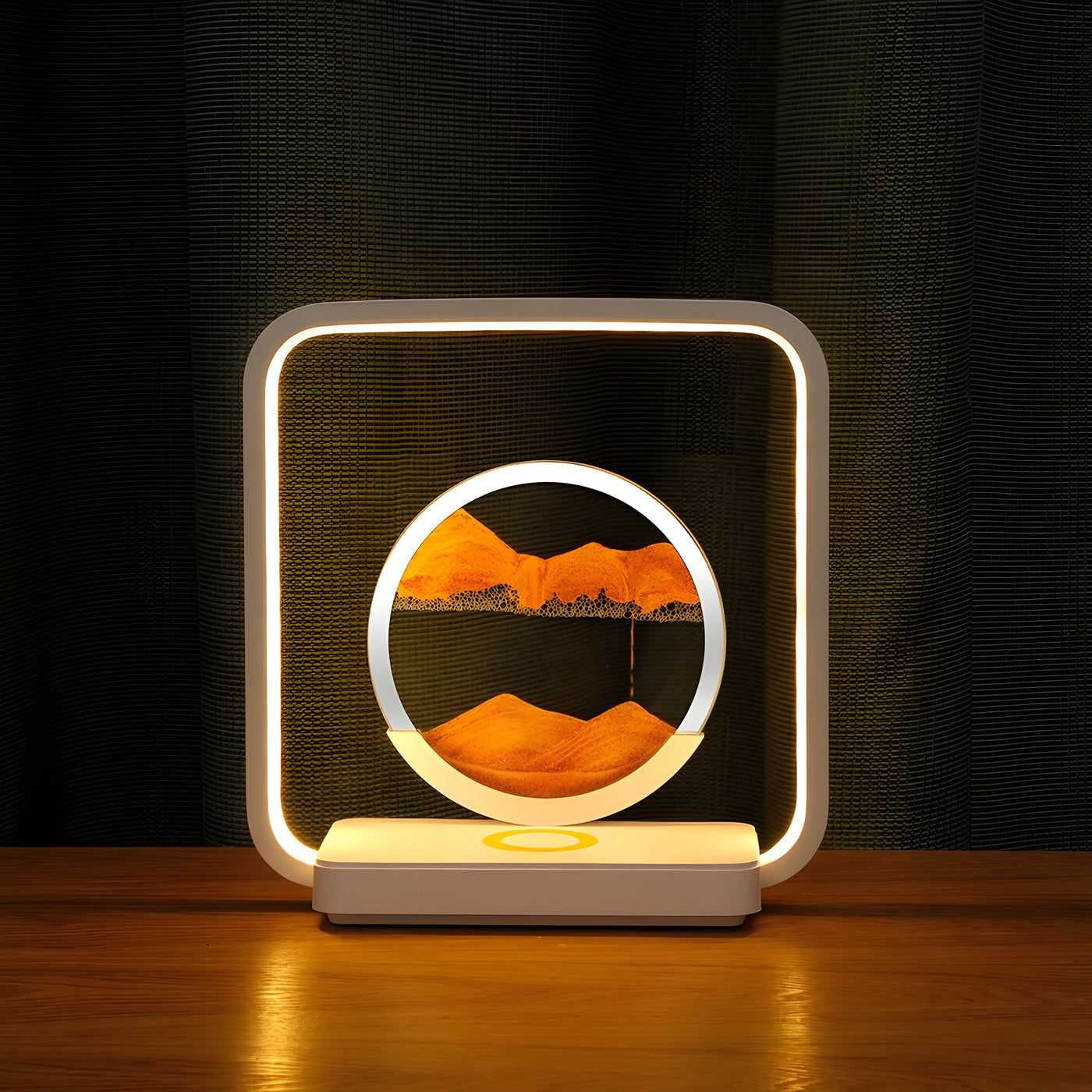 HorizonFlow Lampe – 3D Fließender Sand LED Nachtlampe