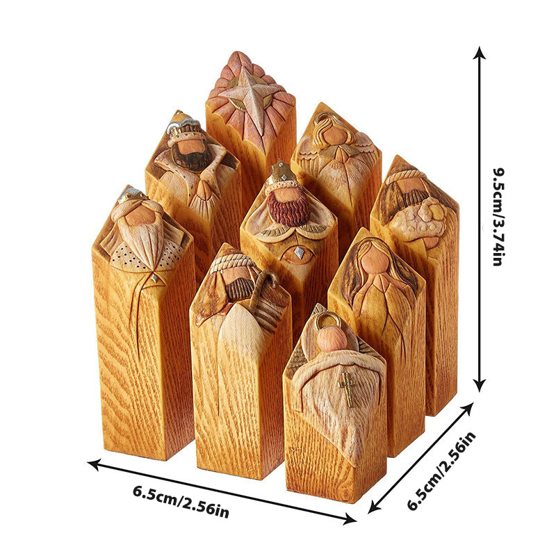 Himmel Weihnachtskrippe Säulen Statuen