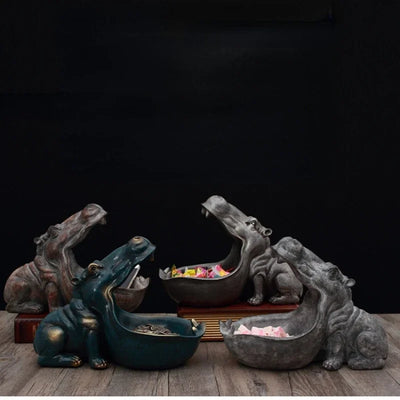 HippoHaven - Nilpferd Figur Dekoration