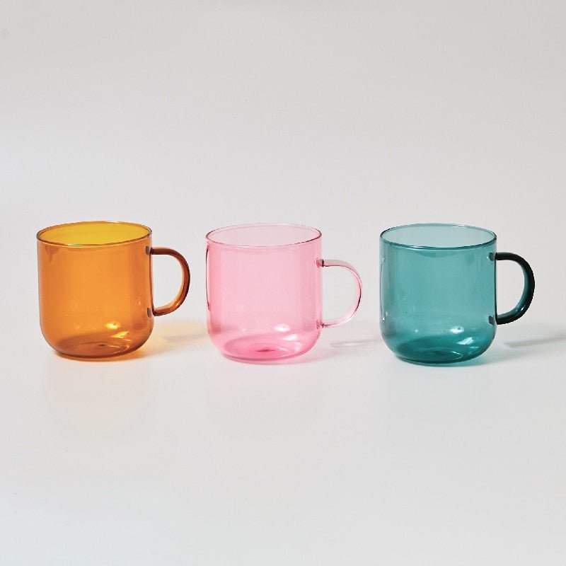 Hitzebeständige Farbige Glas-Kaffeetasse