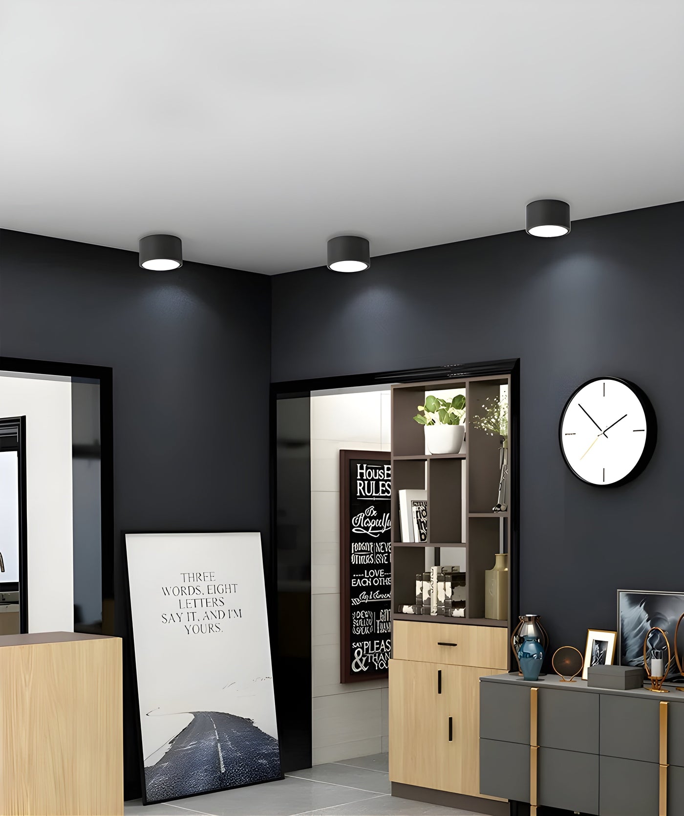 TimberBeam Light - Vintage LED-Zylinder-Deckenleuchte