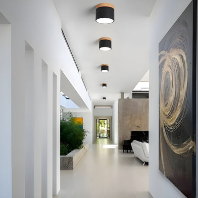 TimberBeam Light - Vintage LED-Zylinder-Deckenleuchte