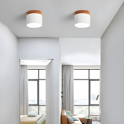 TimberBeam Light - Vintage LED-Zylinder-Deckenleuchte