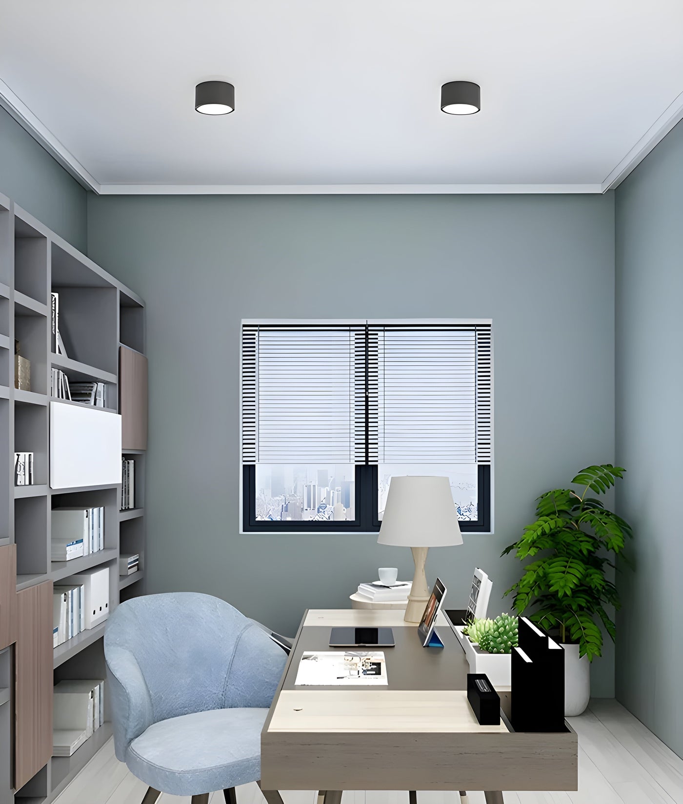 TimberBeam Light - Vintage LED-Zylinder-Deckenleuchte