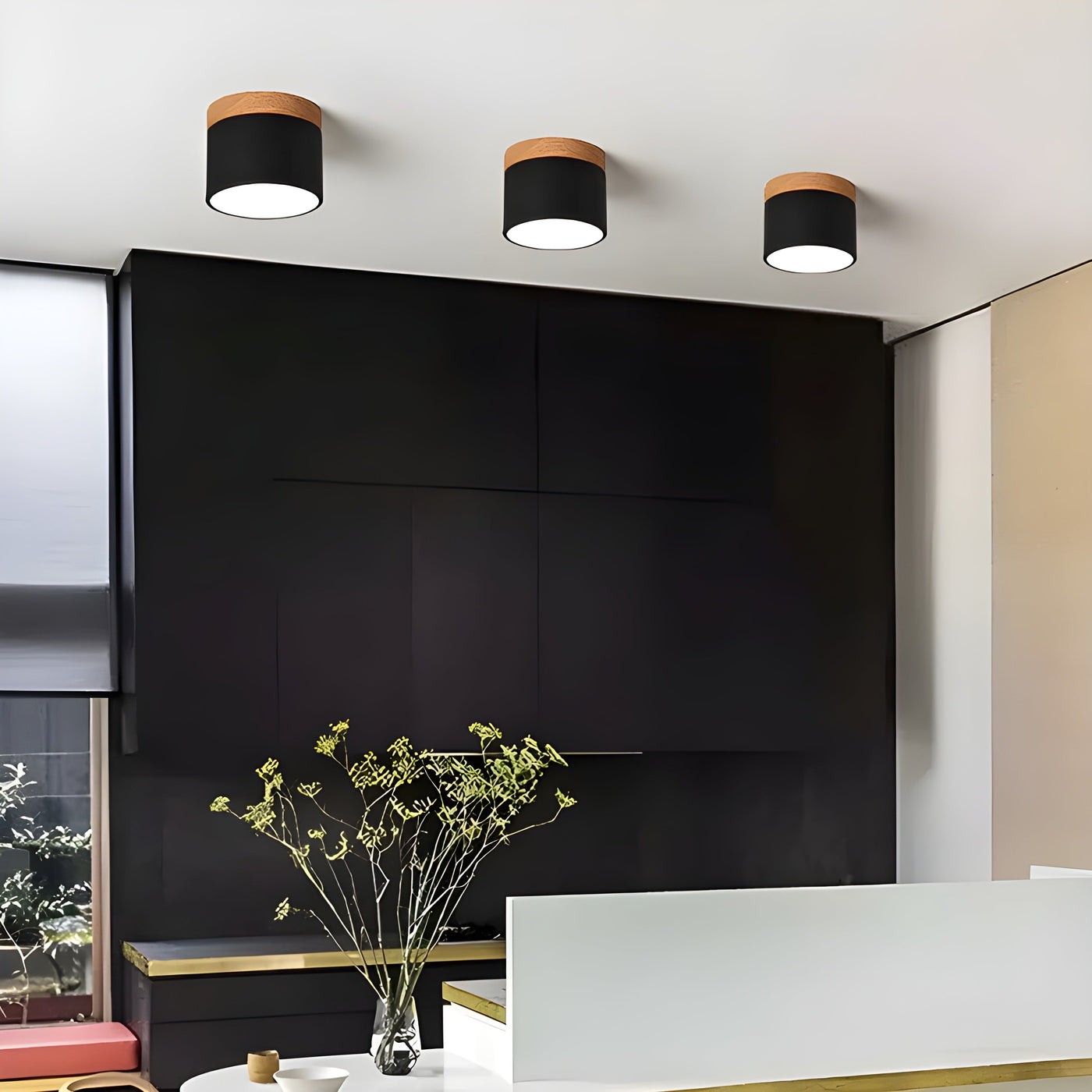 TimberBeam Light - Vintage LED-Zylinder-Deckenleuchte