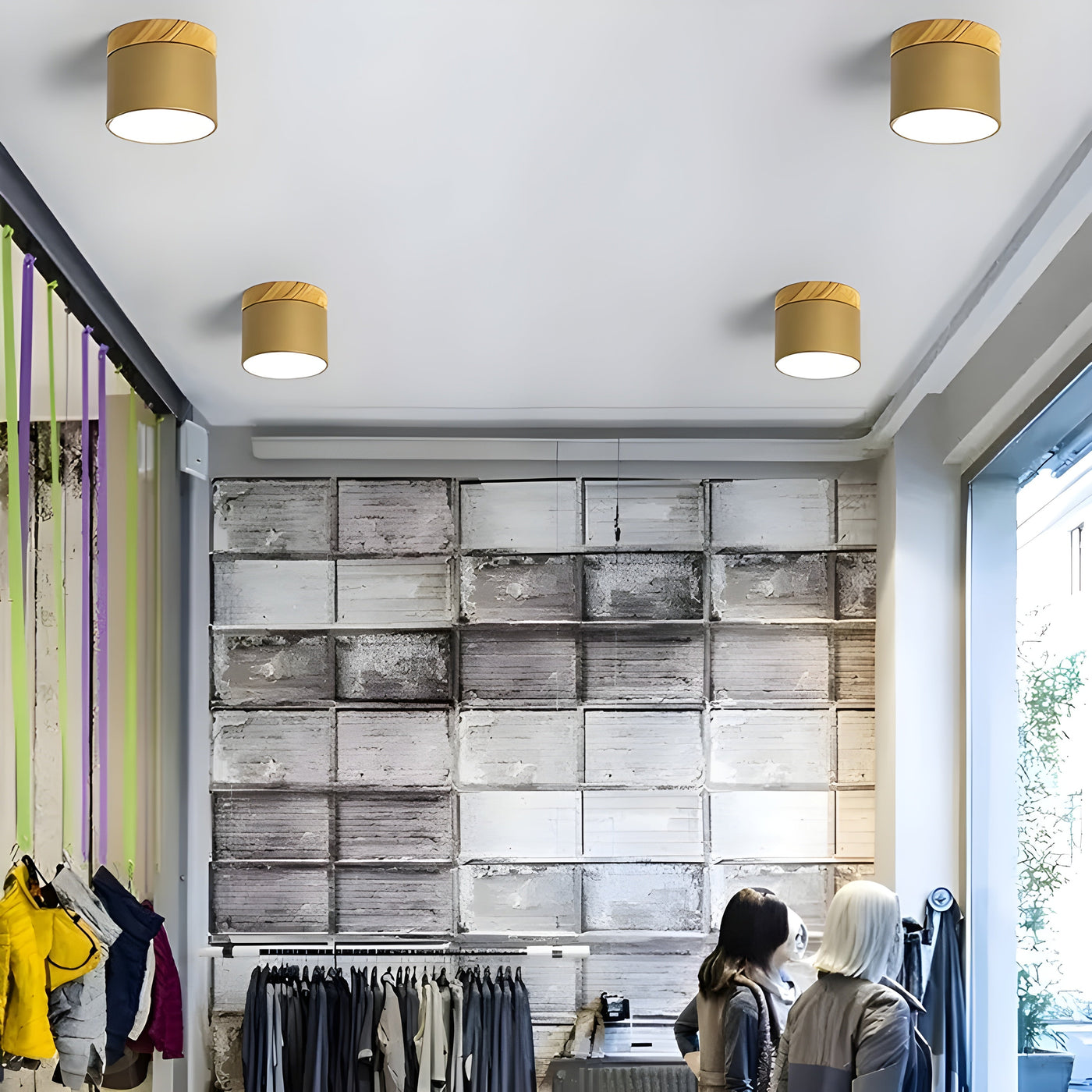 TimberBeam Light - Vintage LED-Zylinder-Deckenleuchte