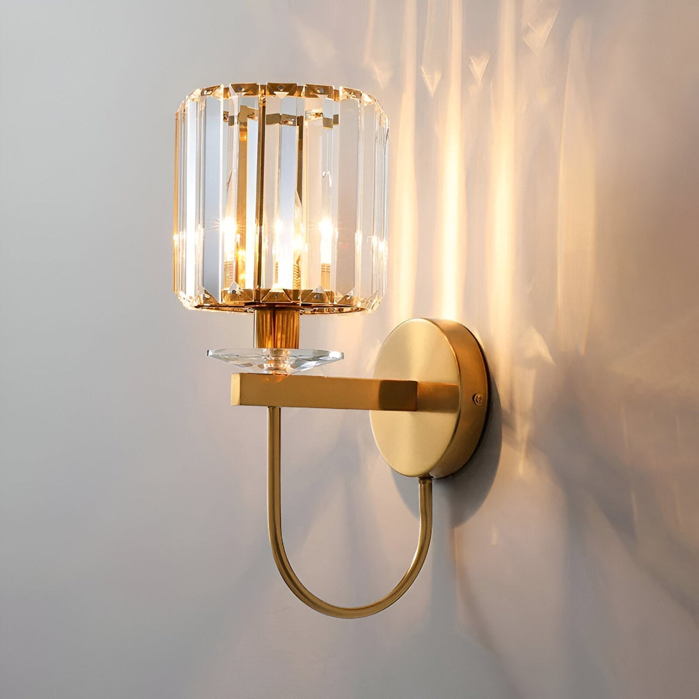 Kristall Wandleuchte – Elegante Wandlampe im Vintage Gold Design