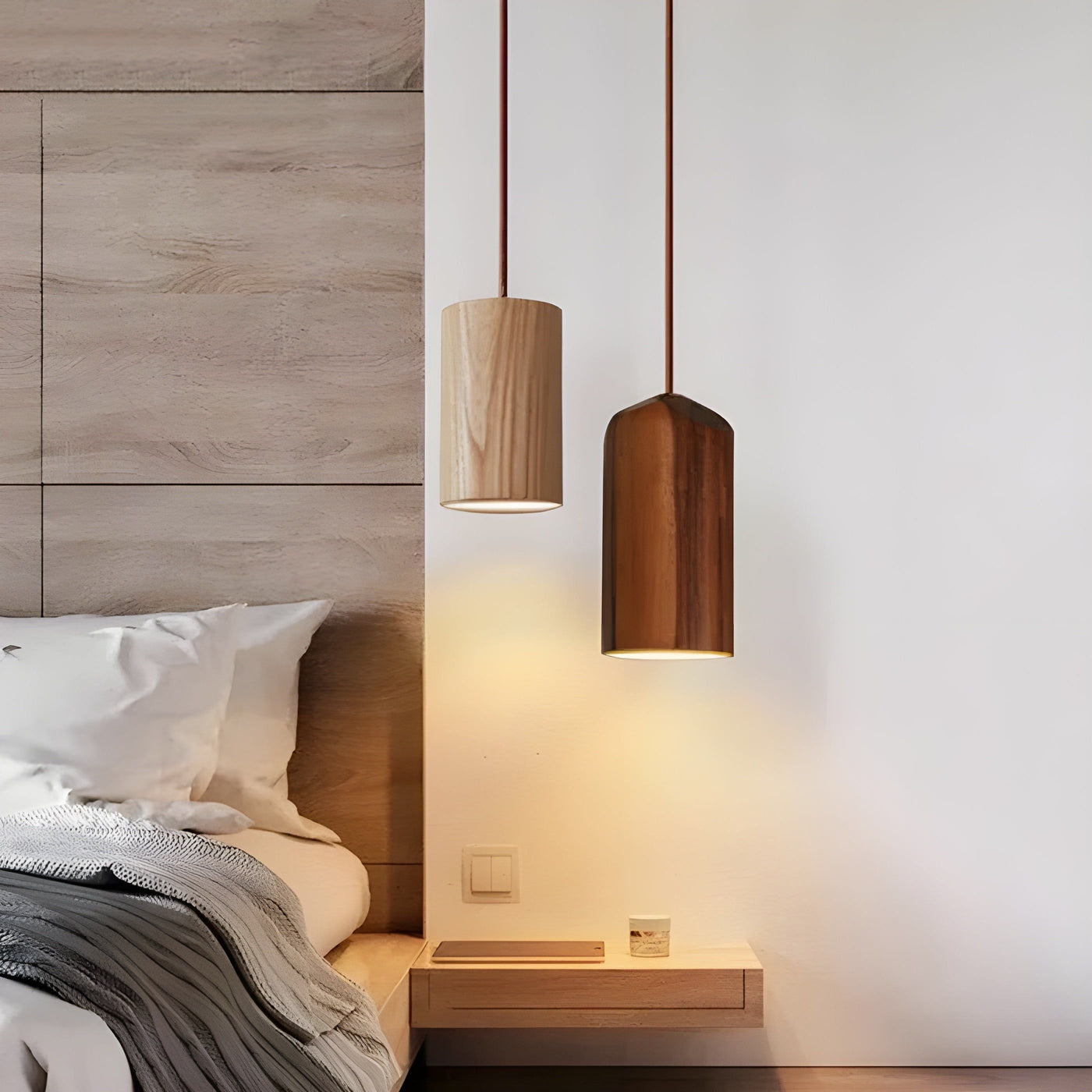 LuxeTrail Light - Skandinavische Hölzernes Pendelleuchte