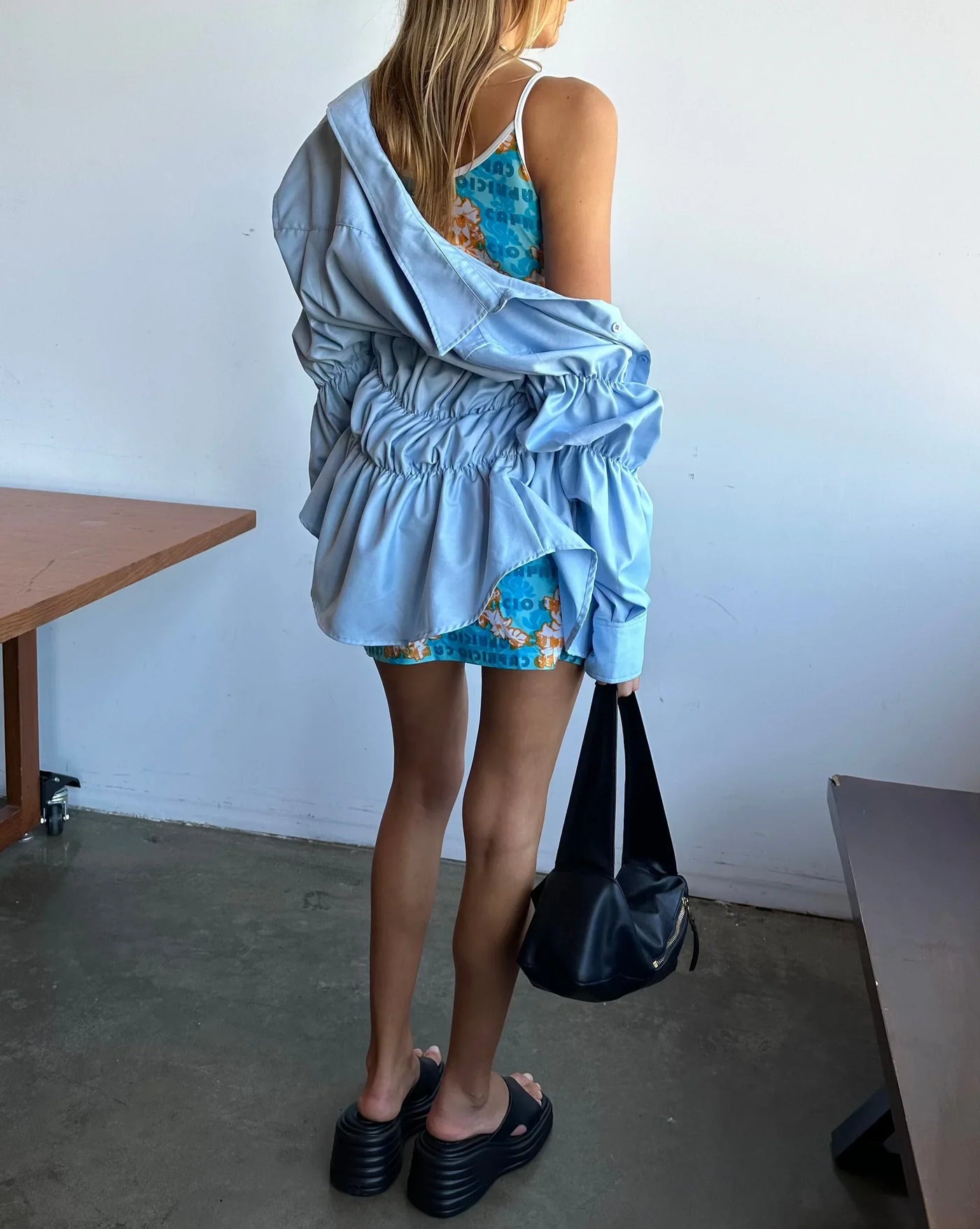 Raffinierte Bluse mit Raffung und Hemdkragen für Damen