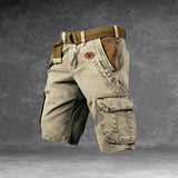 Cole - Komfortable Cargo-Shorts für Herren, ideal für Abenteuer in Khaki