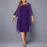 Annika - Elegantes Kleid mit femininer Silhouette in Violett