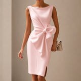 Esmee - Elegantes Minikleid mit Schleife in Rosa