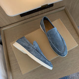 Herren Loafers | Klassische Slipper | Weiches Obermaterial & Komfort-Sohle in Hellblau