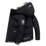 Stilvolle Gepolsterte Herren-Winterjacke - Milo in Schwarz