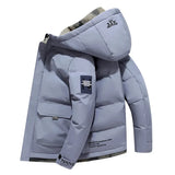 Stilvolle Gepolsterte Herren-Winterjacke - Milo in Grau
