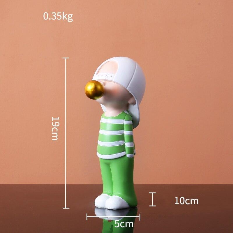 Jerome bläst Seifenblasen Skulptur