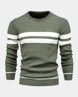 Herbert | Herren Bequemer Pullover – Komfort Pullover Herren Alltag in Militärgrün