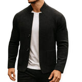 Jonas - Moderner Strickblazer in Schwarz