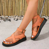Karin | Damen Orthopädische Zehensteg Sandalen Komfort in Orange