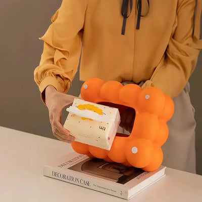 Keramische Tissue-Box in Bubble-Form