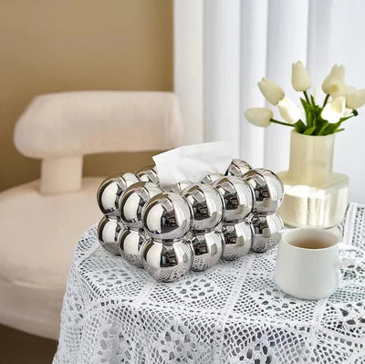 Keramische Tissue-Box in Bubble-Form