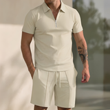 Giovanni – Modernes und Bequemes Herren-Set in Beige