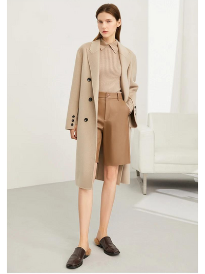 Klassischer ribbelstrick Poloshirt