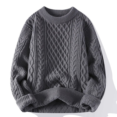 Klassischer Pullover mit Kabelstrick für Eleganz
