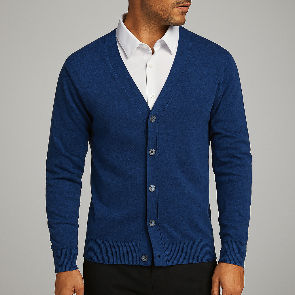 Markus | Vielseitige moderne V Ausschnitt Strickjacke